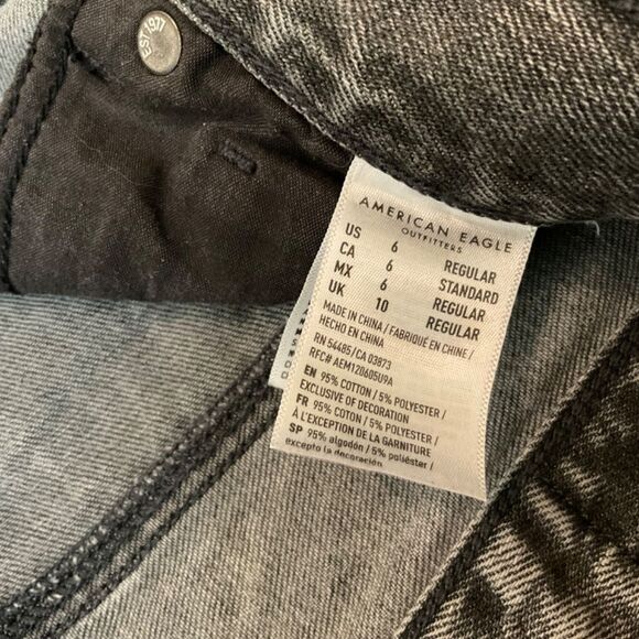 American Eagle acid wash skinny jeans size US6 reg - Picture 4 of 7